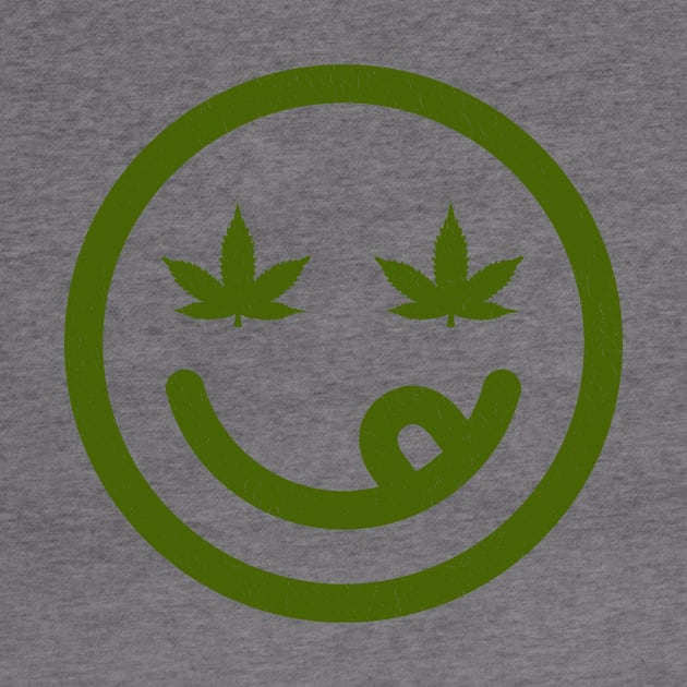 Hippie Face with Cannabis Leaves by PunTime